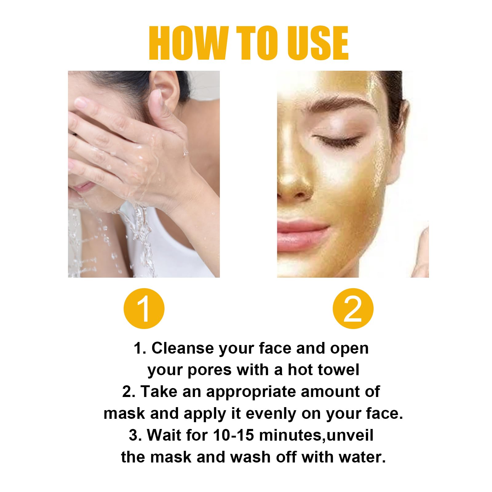Gold Foli maska peel-off, 98% złotej folii, maska peel-off, maska na twarz, złuszczająca maska, przeciwzmarszczkowa maska, maseczka przeciwzmarszczkowa, ujędrniająca