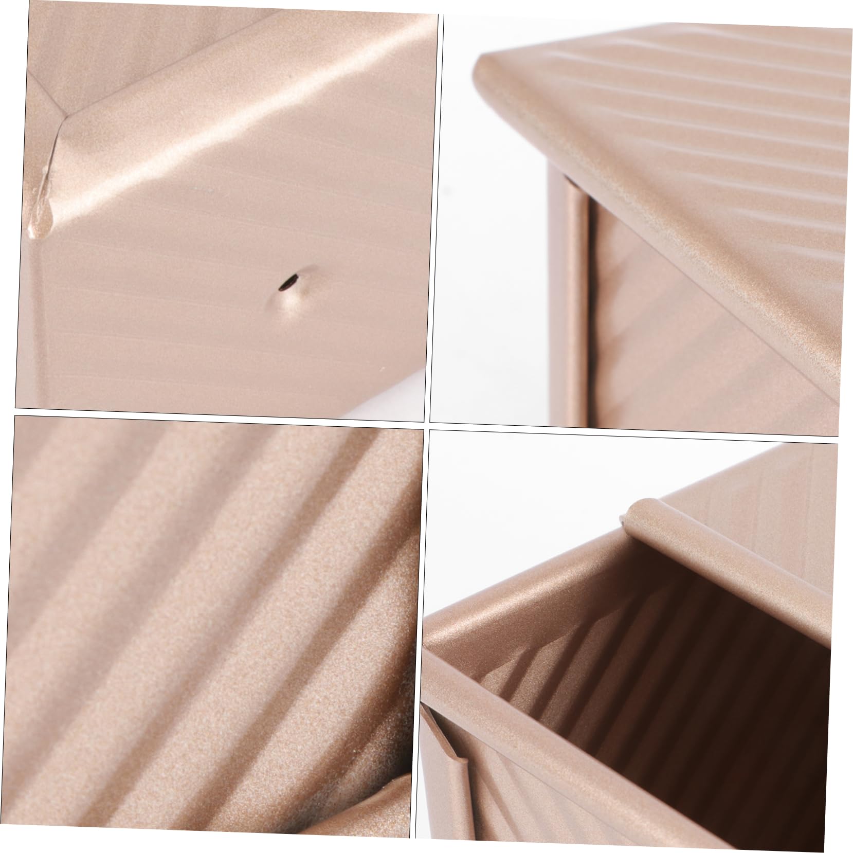 OFFSCH Ripple Bread Mold Aluminum Cake Baking Tray Kitchen Supplies Bread Tin Lid Toast Box