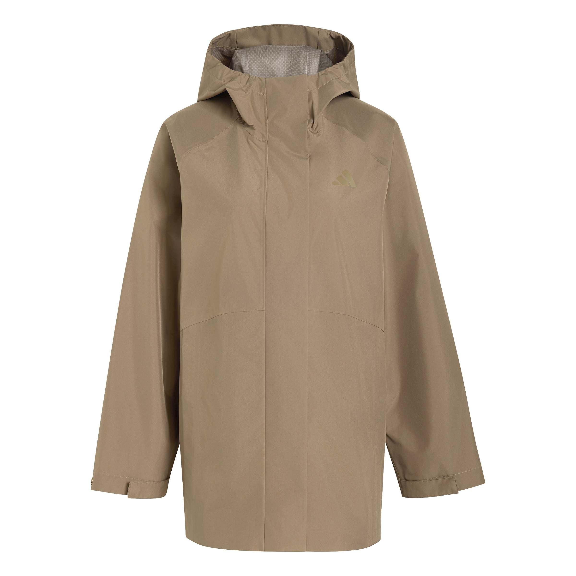 adidas Women's Essentials Rain Parka Coat, black, L