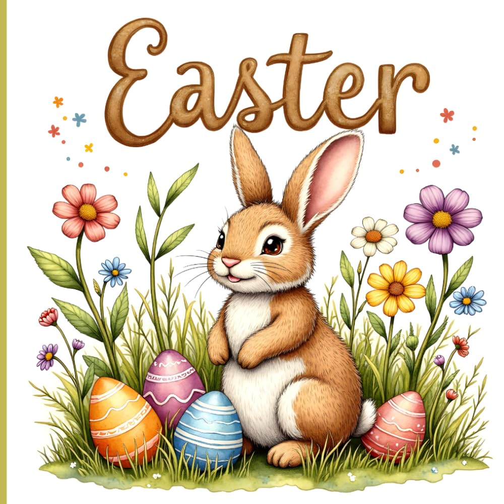 Whimsical Easter Coloring Book: Cute and Playful Easter Coloring Pages Featuring Bunnies, Eggs, Chicks, and Spring Flowers