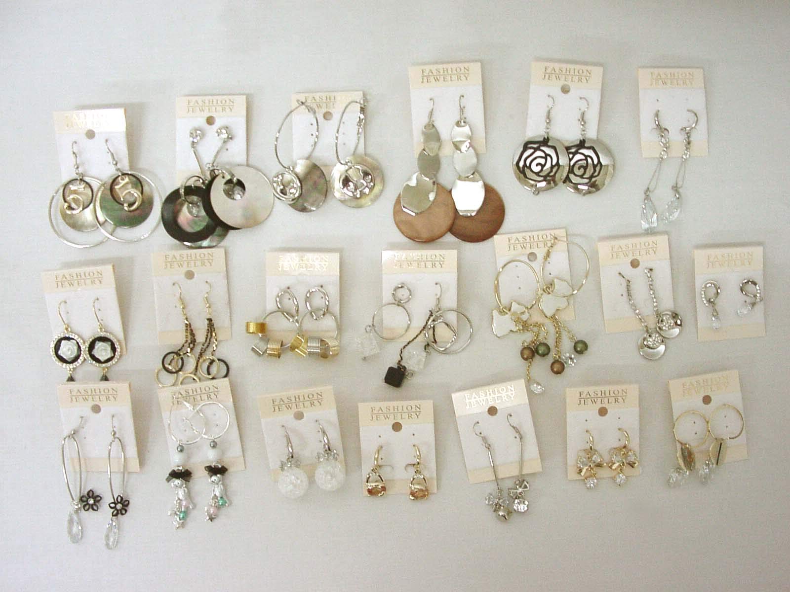 Set 20 Pares DE Pendientes BISUTERIA Variado