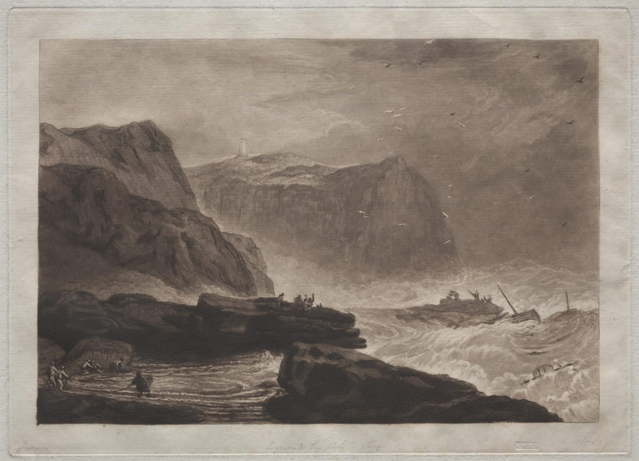ARTXLXXBN Famous Art Print Poster Vintage Wall Art of Yorkshire Near Whitby by Mallord William Turner Canvas Art Poster for Home Decor 60x90cm