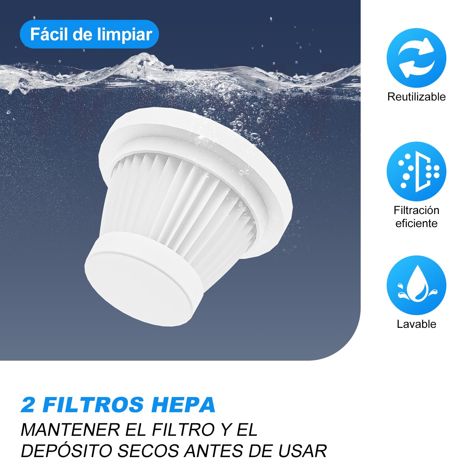 Mini-Aspiradora de Mano Inalámbrica para Coche – Aspiradora Portátil con Alta Potencia, Pantalla LCD y Multi-Boquillas, Ideal para Coche, Hogar, Oficina, Sofá, Pelaje de Mascotas y Teclado