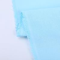 Vista 3 de Tela de Algodón Azul Bebé para Coser de 59 Pulgadas de Ancho, Tela de Popelina de Algodón 100% Natural por Yarda, Material de Algodón Suave