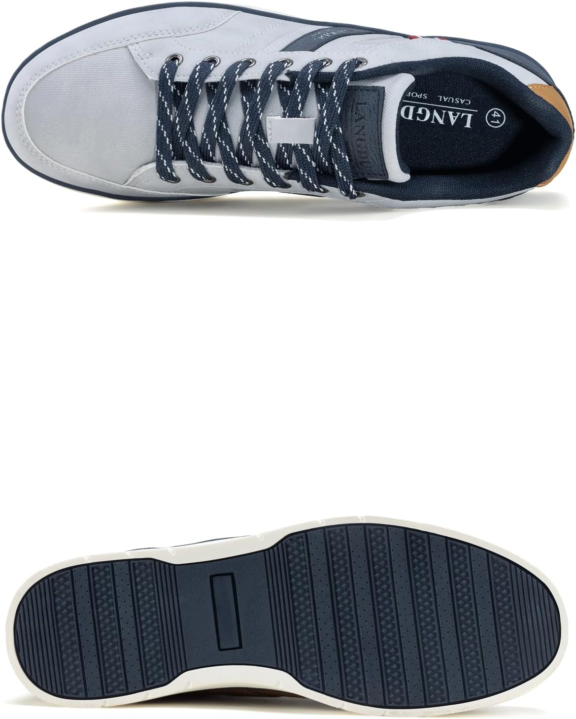 LANGDU Men's Casual Shoes, Trainers, Walking Shoes, Lightweight, Breathable Sports Shoes, Trainers, Size 41-46 EU - Image 3