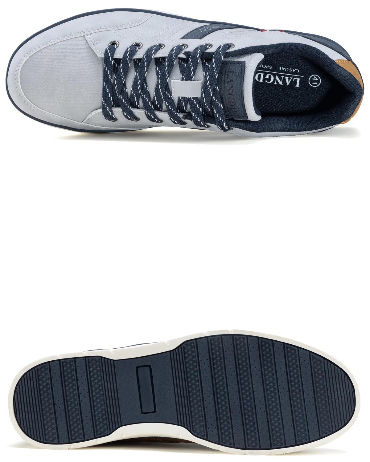 LANGDU Sneakers Uomo Scarpe da Ginnastica Casual Sportive Running Basse Scarpe all'Aperto 41-46