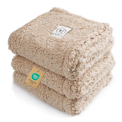 1 Pack 3 Calming Blankets Fluffy Premium Fleece Pet Blanket