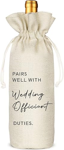 Socive Regalo oficial de boda, combina bien con bolsa de vino oficial de boda, regalos para pastor, regalo de propuesta para anfitrión, bolsas de disponible en Yaxa Colombia