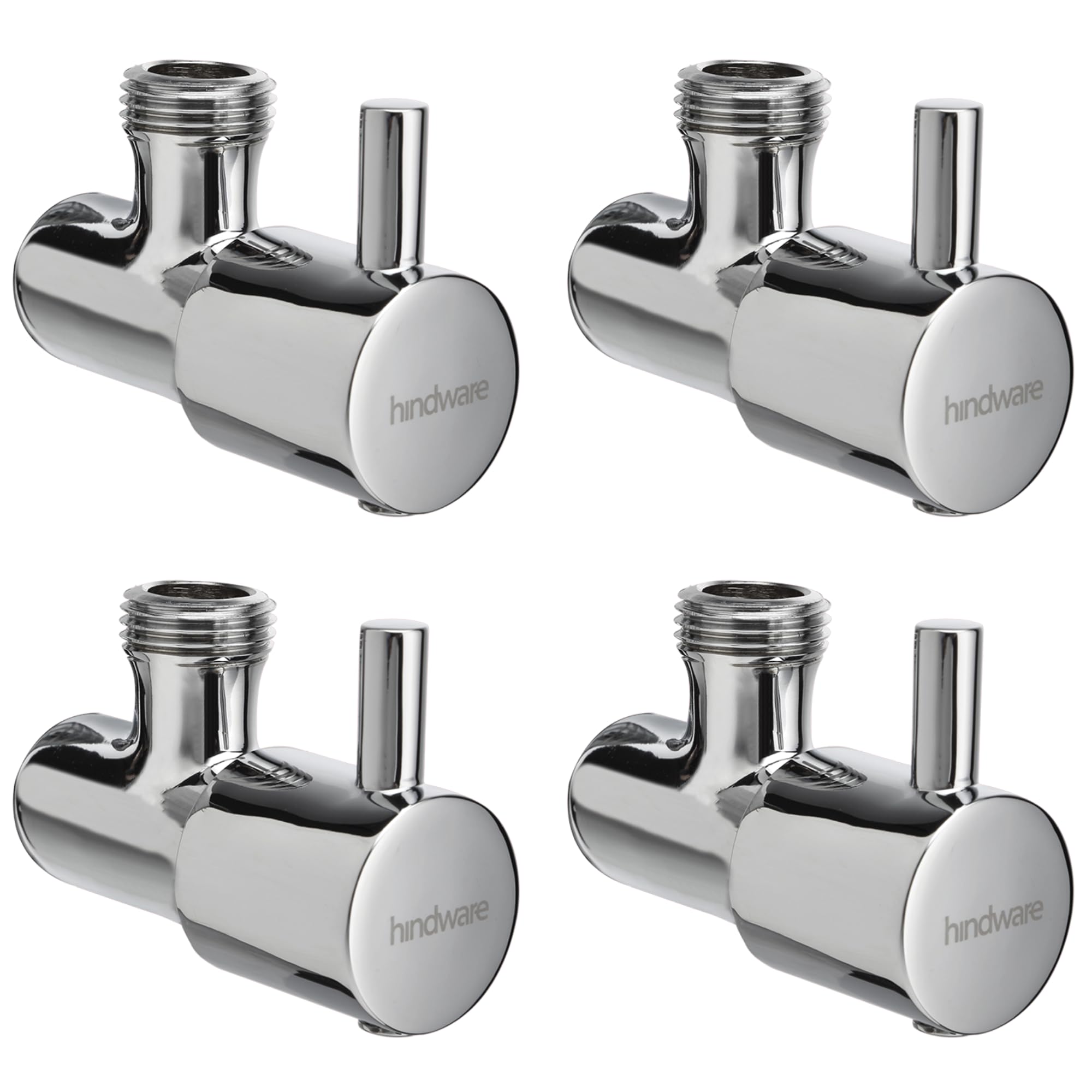Hindware F860007CP Angle Valve for Bathroom & Kitchen | Made of Brass | Mirror-like Chrome Finish | Pack of 4 (B0CXXKZSWT) Amazon Price History, Amazon Price Tracker