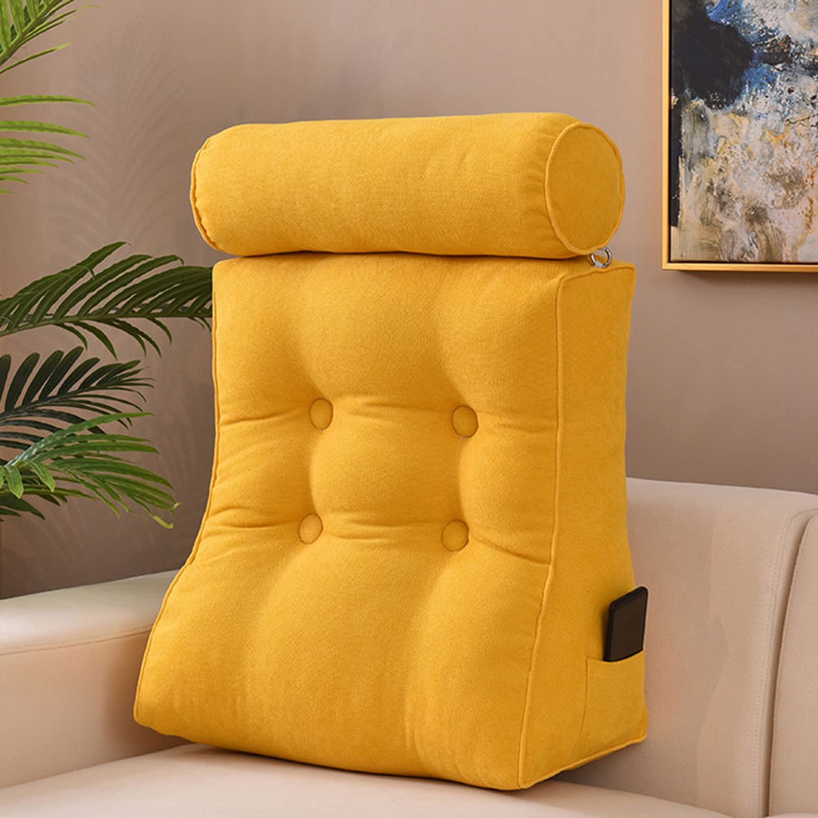 SBZIOJHDR backrest cushion, Reading Pillows,Lumbar Support Cushion,Rest Backrest Pillow,Great As for Books Or Gaming