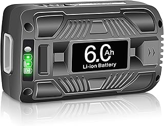 DSANKE 40V 6.0Ah iBAT40XRP Replacement for Snow Joe + Sun Joe 40V Battery iBAT40 iBAT40XRP iBAT40XR-RM iBAT40-RM Battery Compatible with Snow Joe Battery 40V Snow Blower and Sun Joe 40V Wireless iON