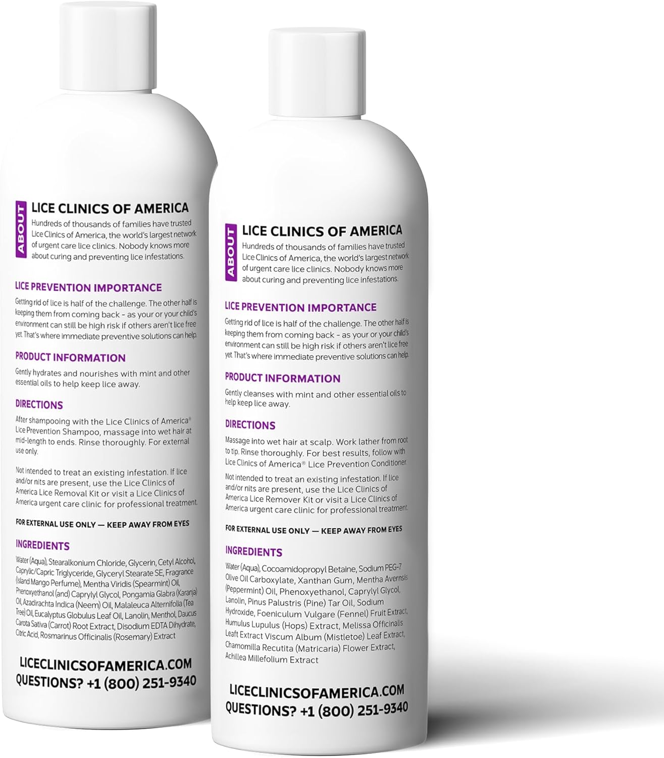 Lice Prevention & Treatment Bundle: Daily Shampoo, Conditioning Spray, and Professional Nit Comb