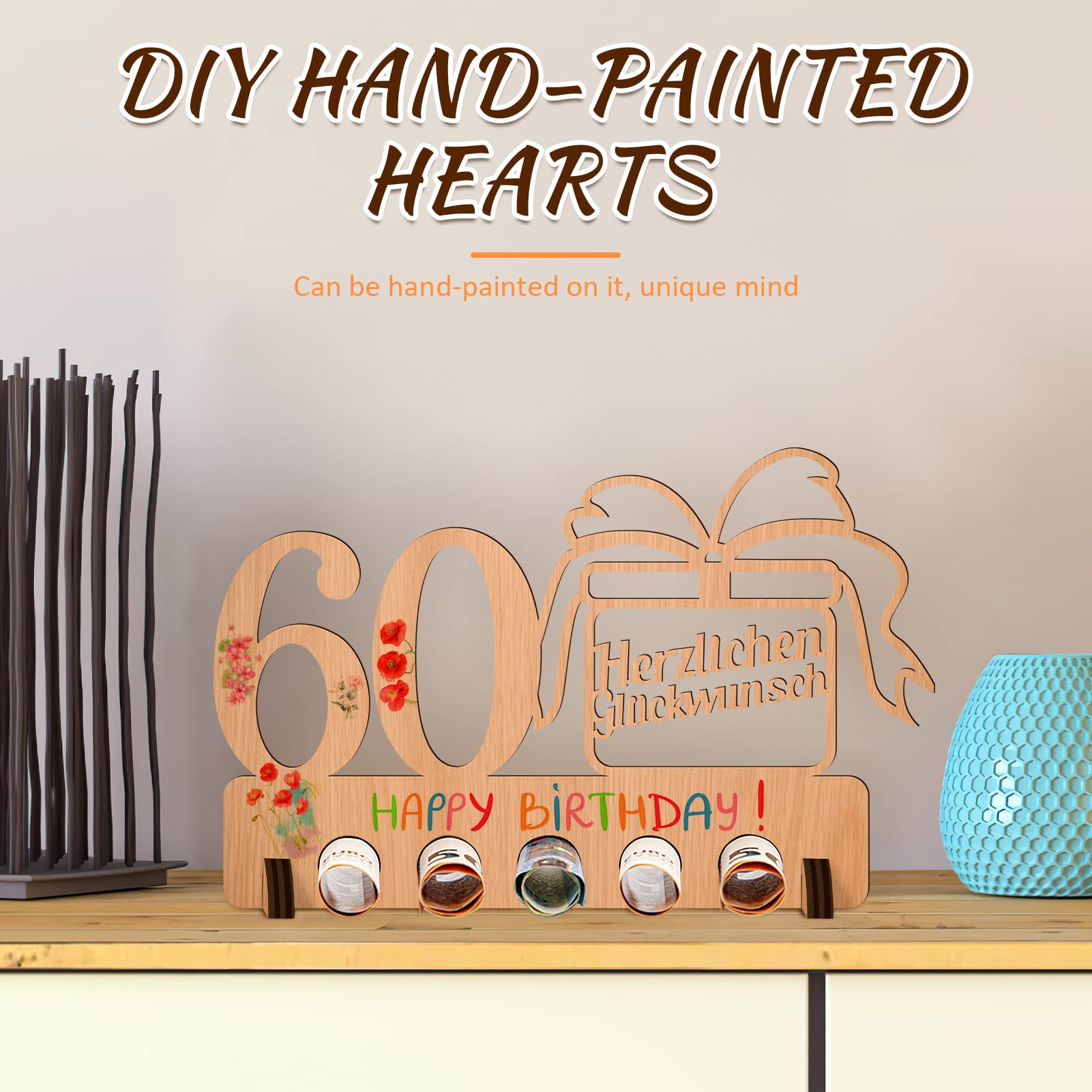 Idea regalo per 60° compleanno, uomo, regalo in denaro, 60° compleanno, donna, regali in legno, amici/famiglia, regali creativi per anniversario