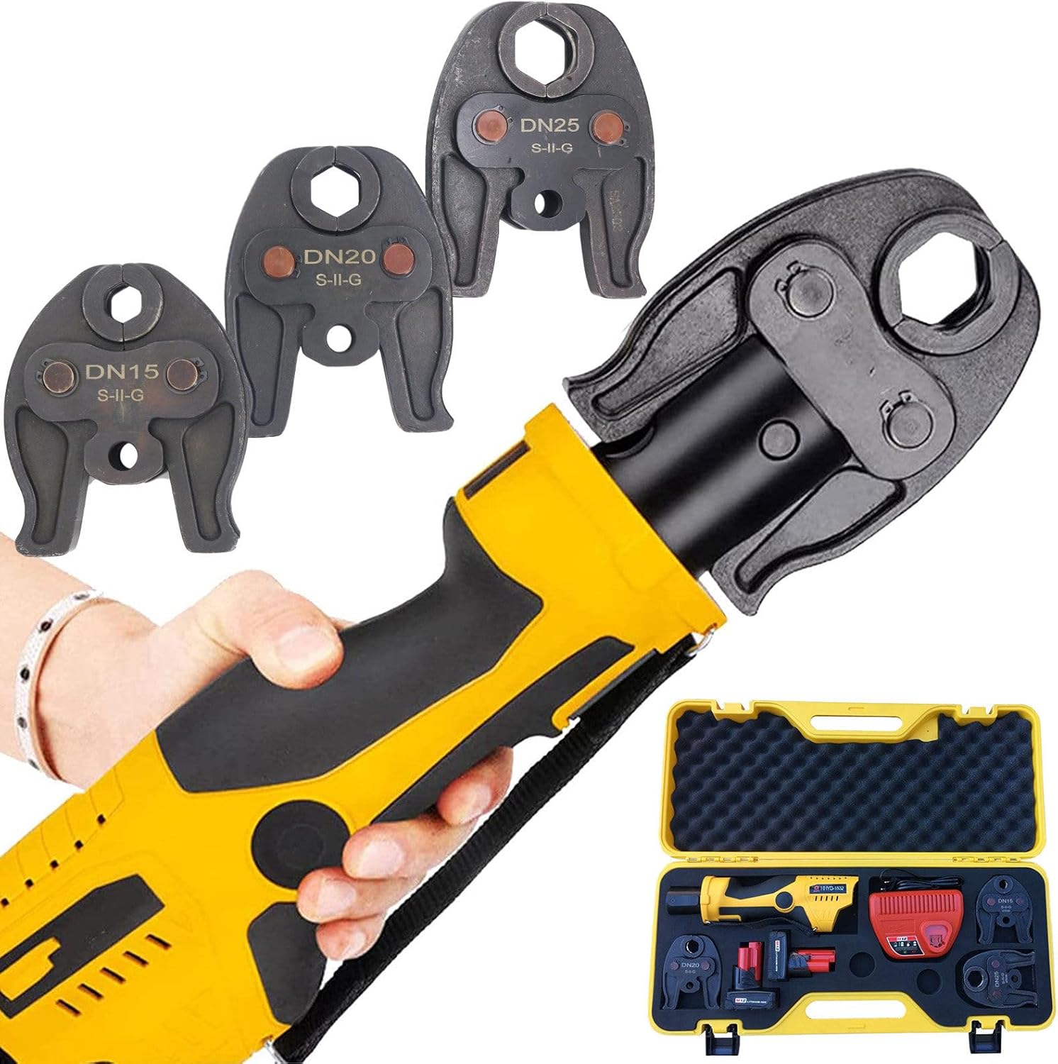 Electric Hydraulic Crimper Stainless Steel Crimping Tool, Pro Press
