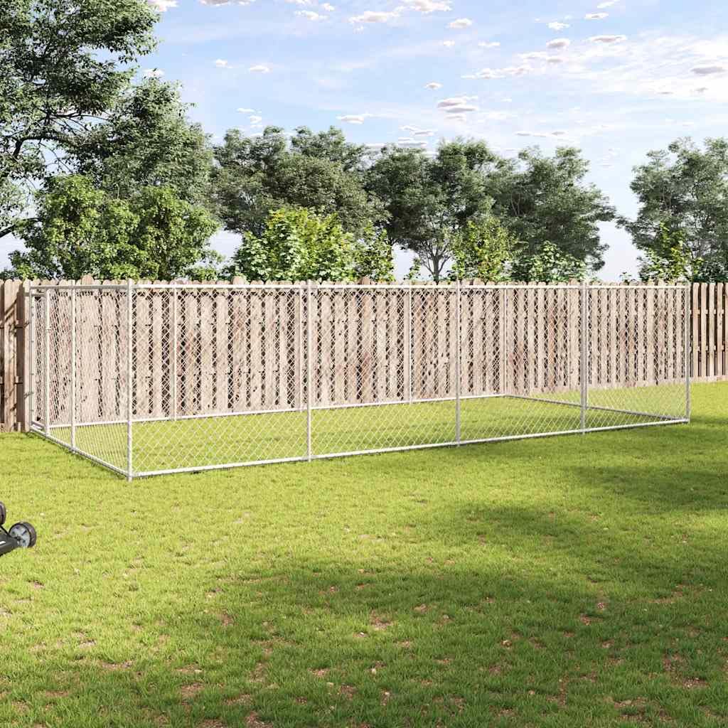 Cuccia per cani, 7,6 x 3,8 x 1,9 m, in acciaio zincato