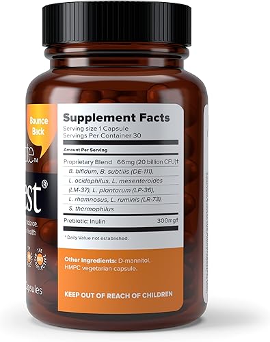 Miniatura 2 de BiotiQuest Probióticos antibióticos antibióticos para reequilibrar el cuerpo después de tomar antibióticos, 20 mil millones de UFC, sin OMG y sin