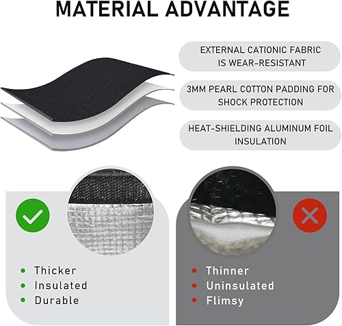 Miniatura 3 de TELLUMO Bolsa de almuerzo, bolsa de almuerzo aislada para mujeres y hombres, contenedor grande reutilizable a prueba de fugas para oficina, trabajo,