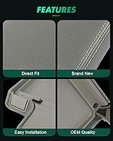 Vista 3 de SCITOO Funda de repuesto para consola central de reposabrazos gris automático para 1999-2004 para BMW E46 Serie 3