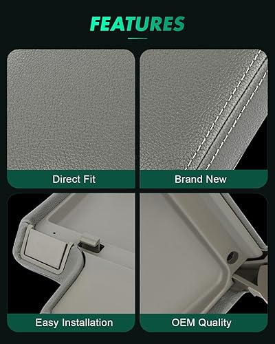 Miniatura 3 de SCITOO Funda de repuesto para consola central de reposabrazos gris automático para 1999-2004 para BMW E46 Serie 3