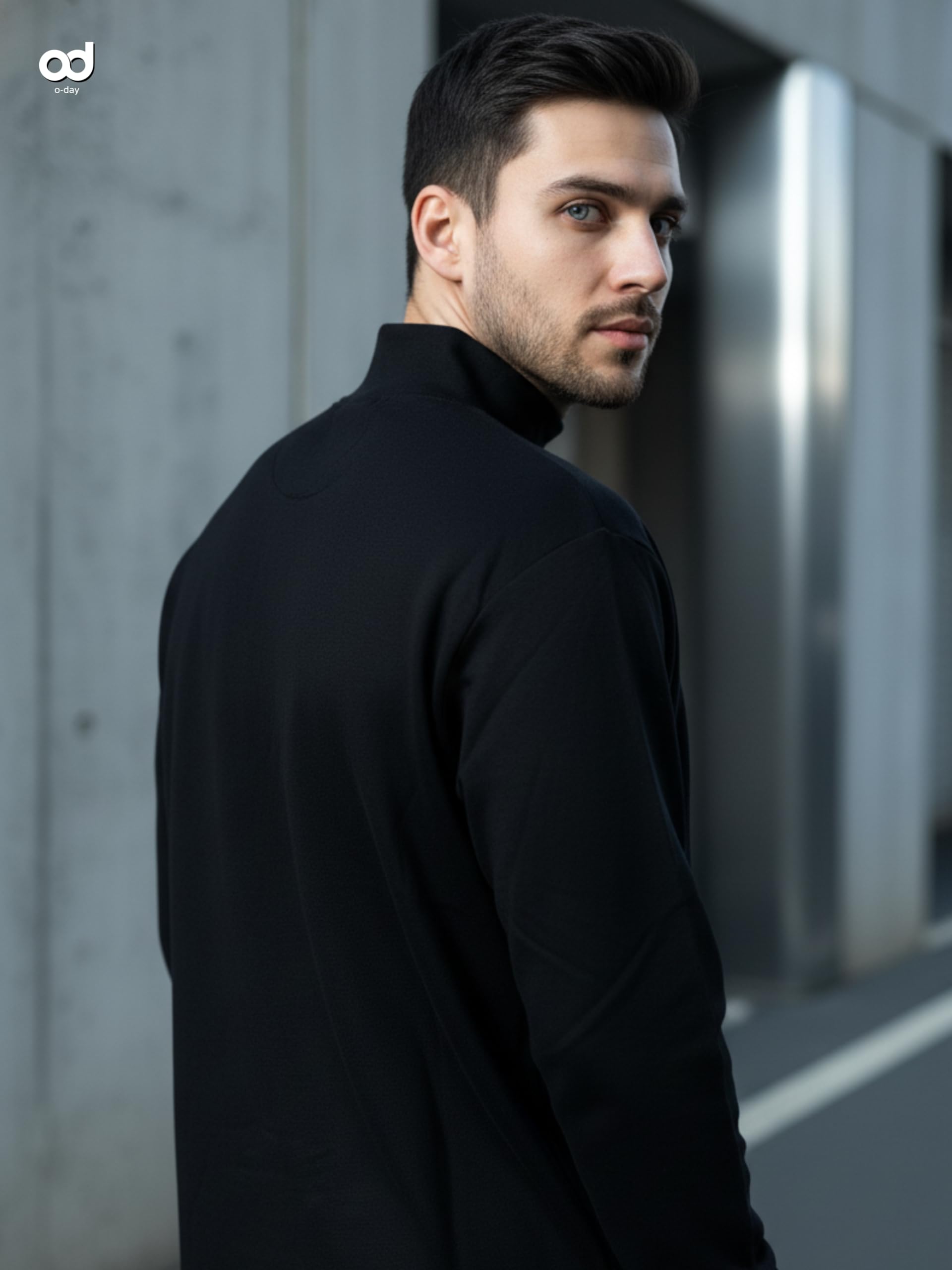 o-day Maglia Lupetto Uomo a Collo Alto in Caldo Cotone 100% – Maglia Dolcevita Uomo vestibilità Comoda e Morbida – Taglie M-XXL