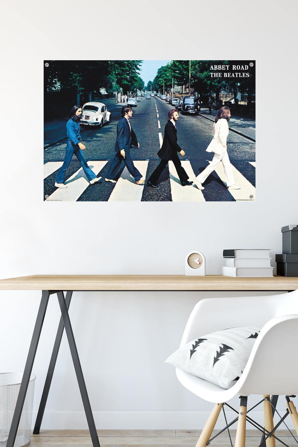 Amazon.co.jp: ビートルズ アビーロード ウォールポスター プッシュ