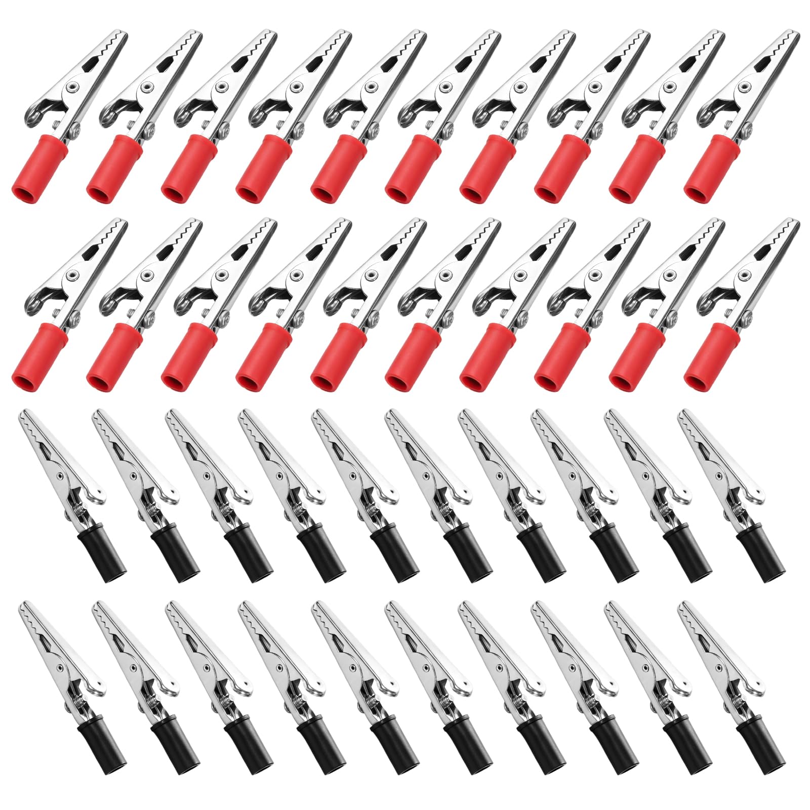 40Pcs Metal Alligator Clips, Crocodile Clips Electrical