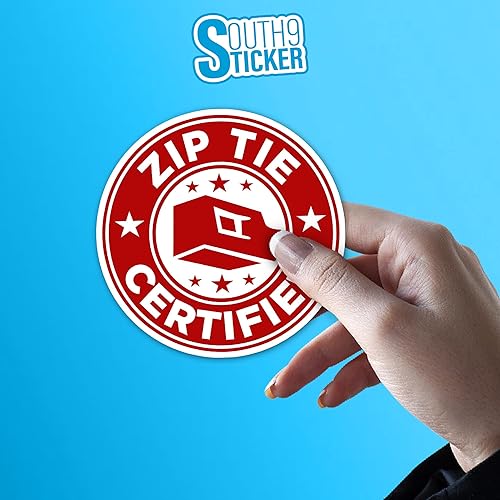 Miniatura 5 de Calcomanías certificadas con lazo de cremallera, técnico, mecánico, electricista, construcción, 3 pulgadas, casco duro, adhesivo troquelado para