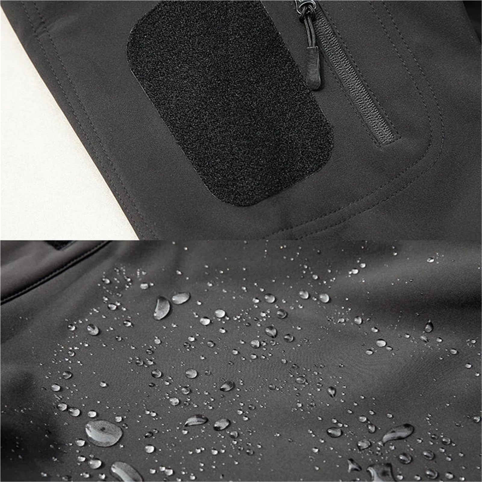 Chaquetas impermeables de forro polar SoftShell for hombre, abrigos con capucha for pesca, senderismo, acampada, escalada y esquí, otoño e invierno Para Hombre