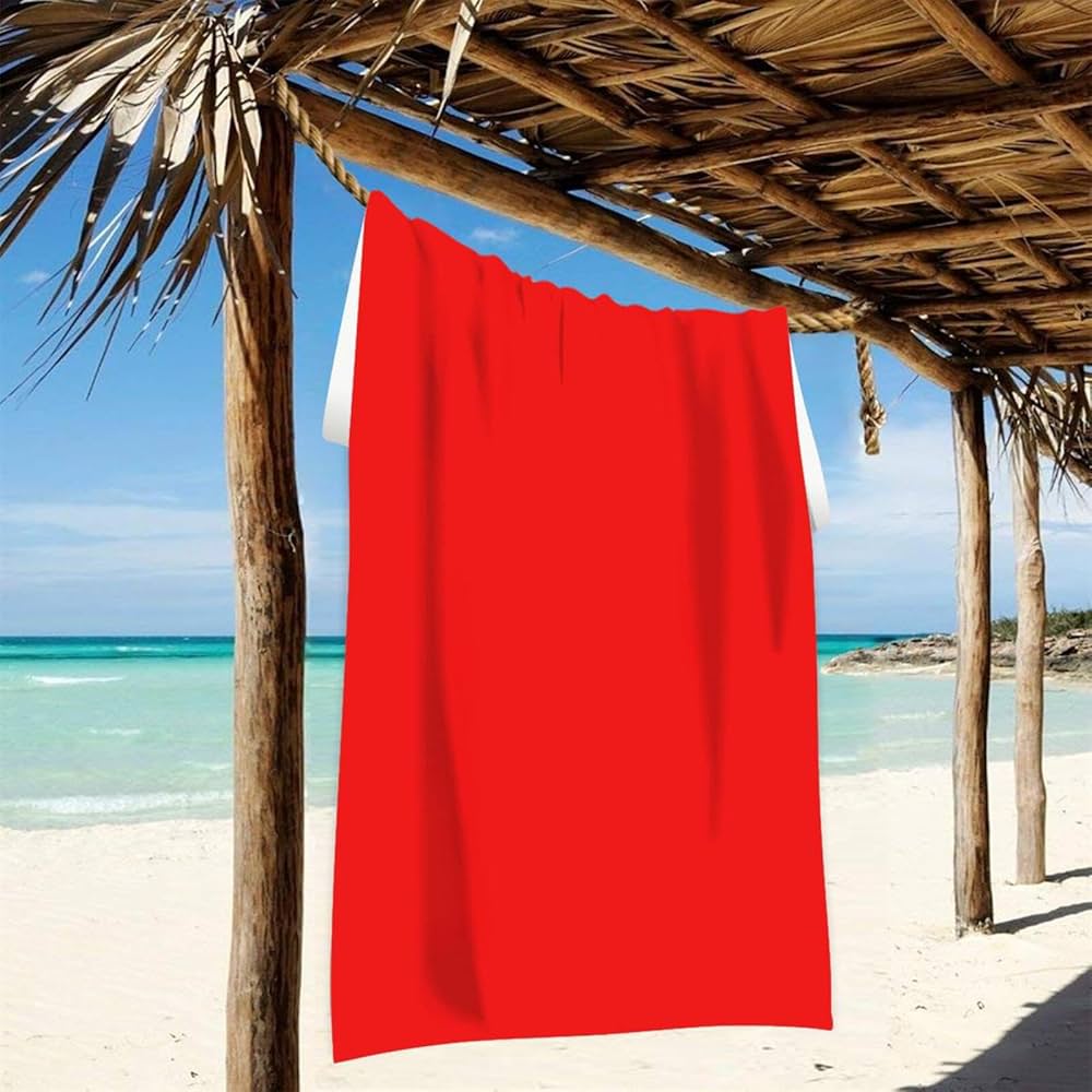 Amazon.com: GAIGEO Red Beach Towels Oversized, Polyester