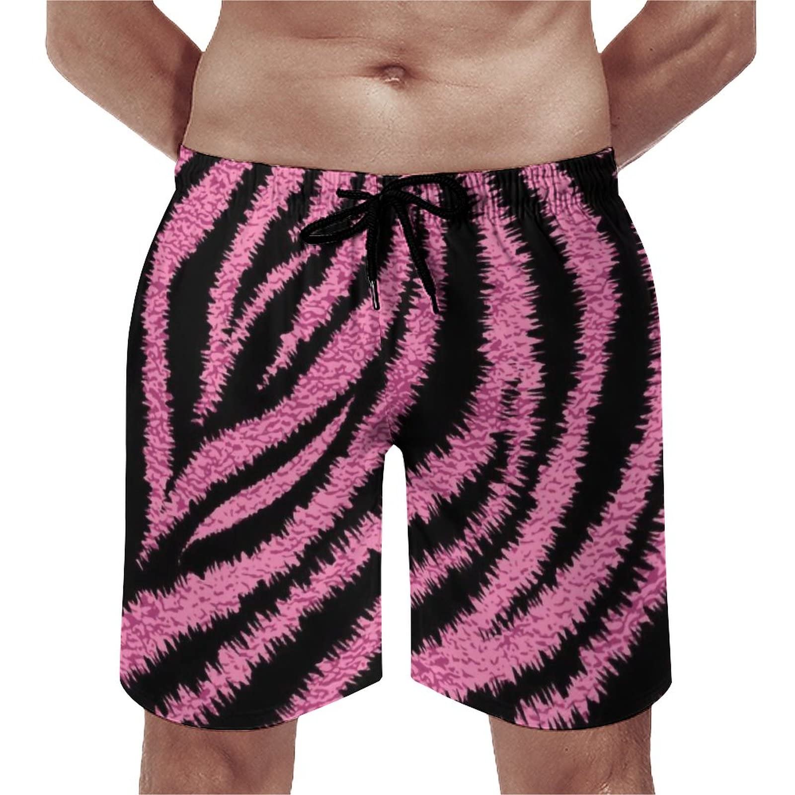 Amazon.co.jp: ショートパンツ ピンクヒョウ 動物柄 ビーチパンツ