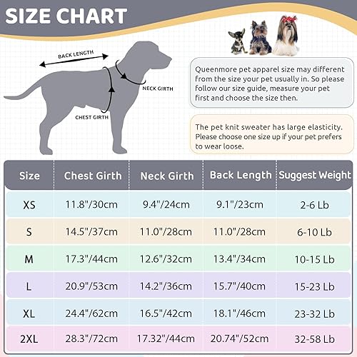 Miniatura 2 de Queenmore Suéter pequeño para perro, ropa de punto trenzado para clima frío, ropa clásica de cuello alto grueso y cálida para chihuahua, bulldog,