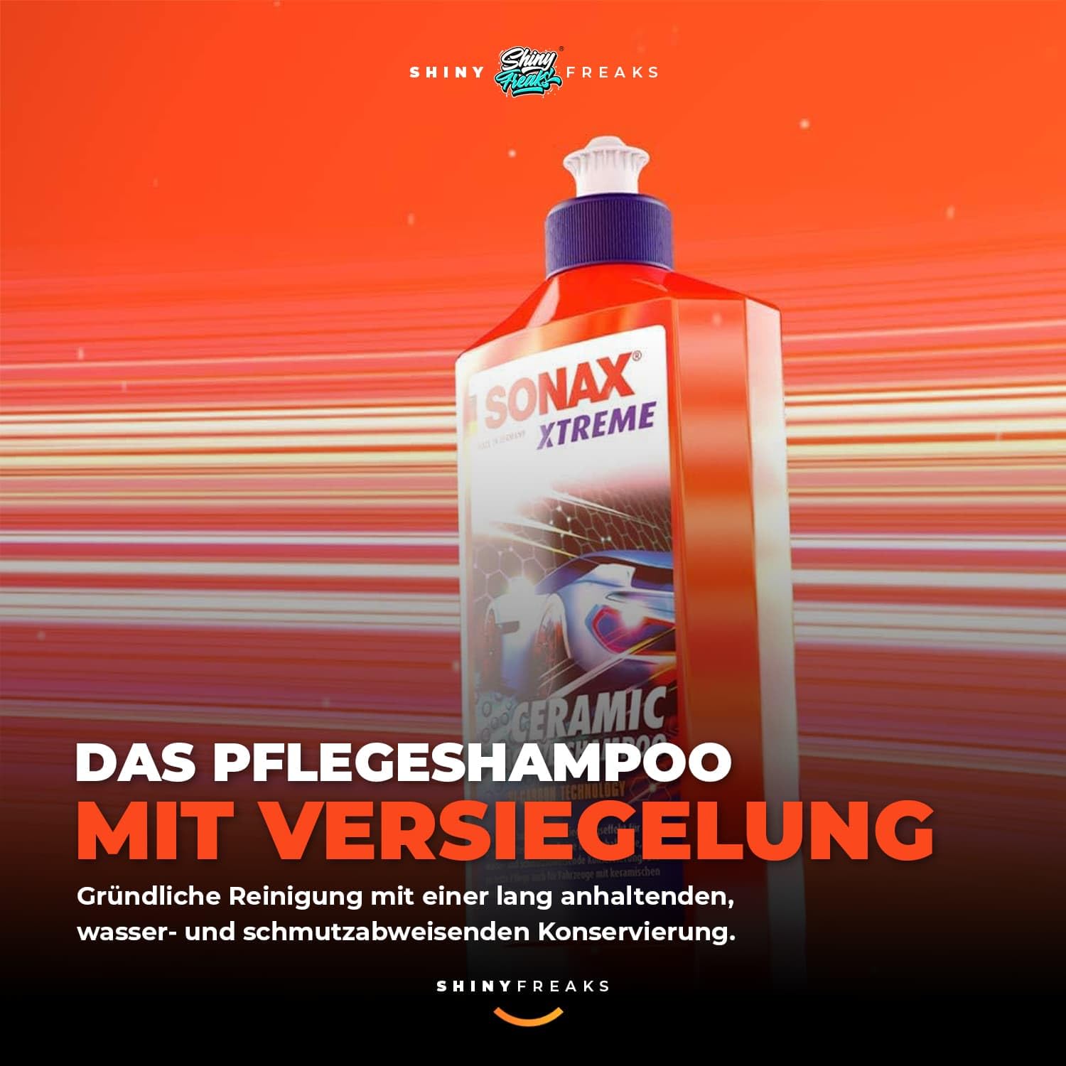 Versiegelungs Set: SONAX XTREME Ceramic SprayVersiegelung 750ml + Ceramic QuickDetailer 750ml + Ceramic ActiveShampoo 500ml – Versiegelung, Pflege & Finish im Set inkl. Zubehör