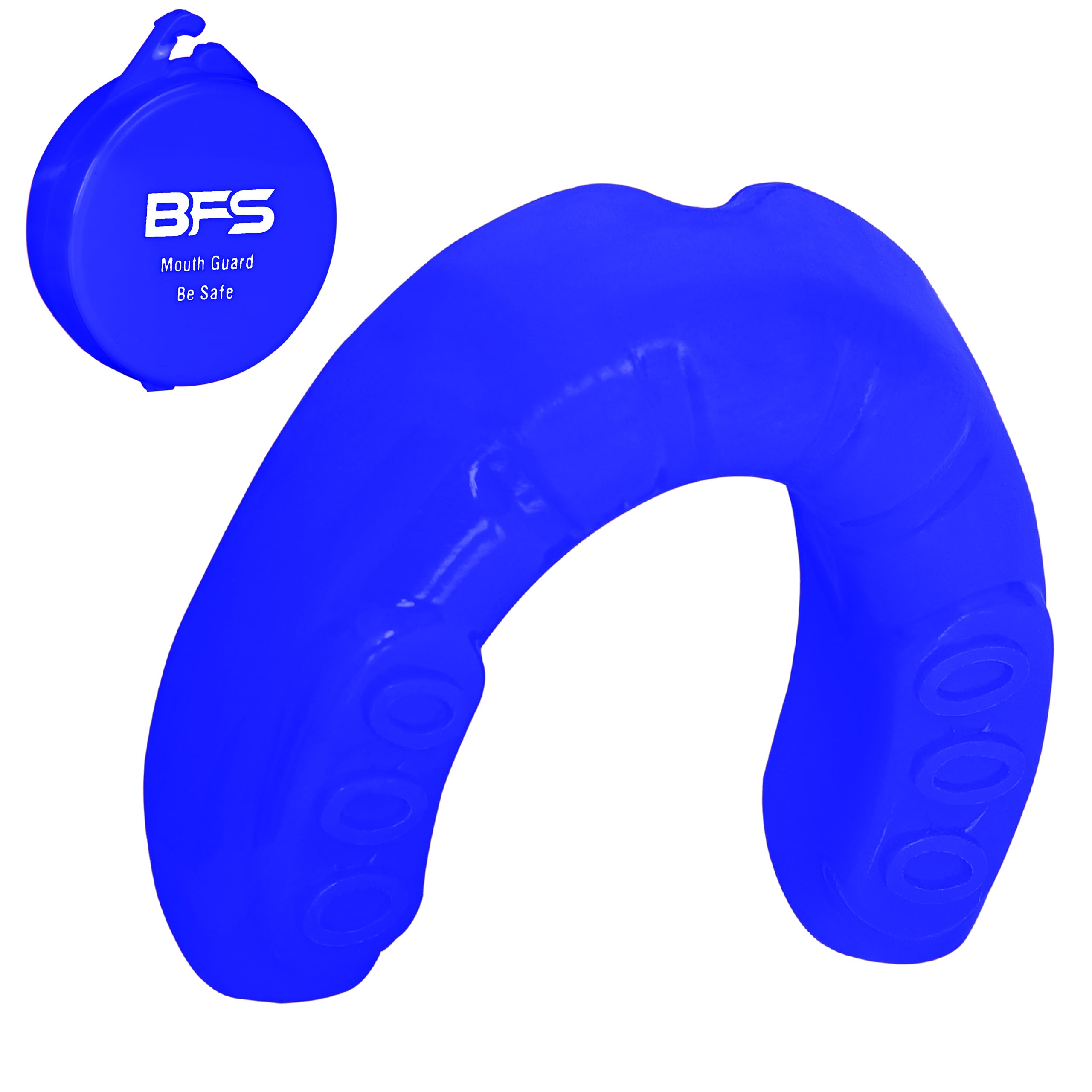 BFS IMPEX Mouth Guard Sports for Adults Best for Teeth,MMA Mouth Guard with Case for Boxing,Karate,Rugby,Football MouthGuard (Royal Blue)