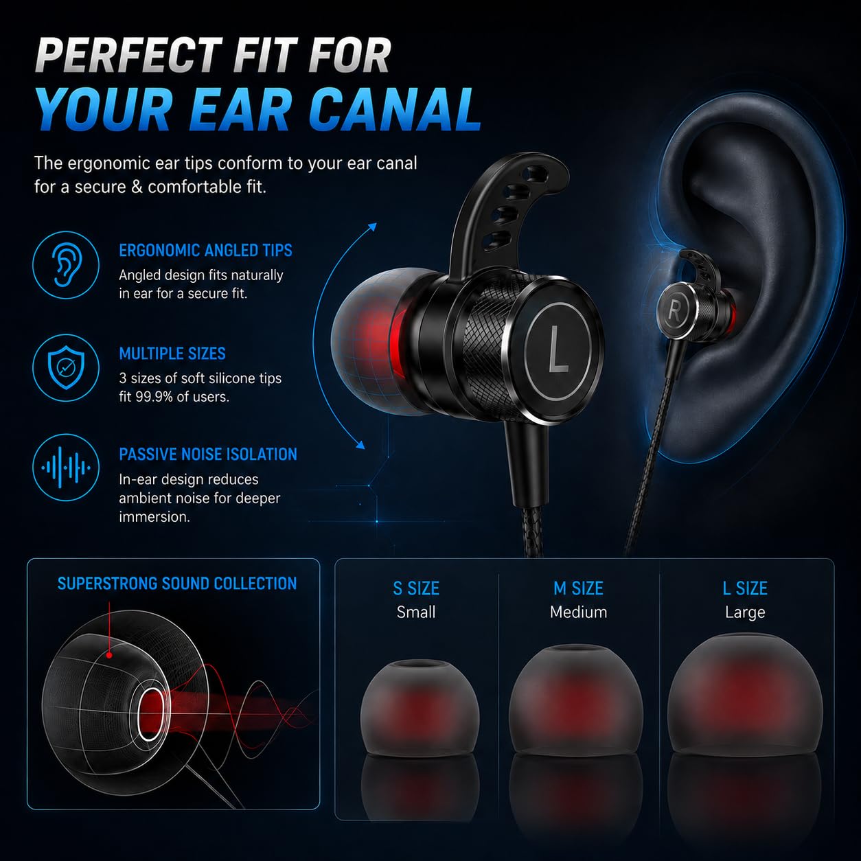 KASOTT SoundMaster Pro V1 - Auriculares para juegos con controladores de audio duales, Battle Buds, micrófono en línea con silencio y control de volumen, compatibles con Xbox Series, Xbox One, PS5