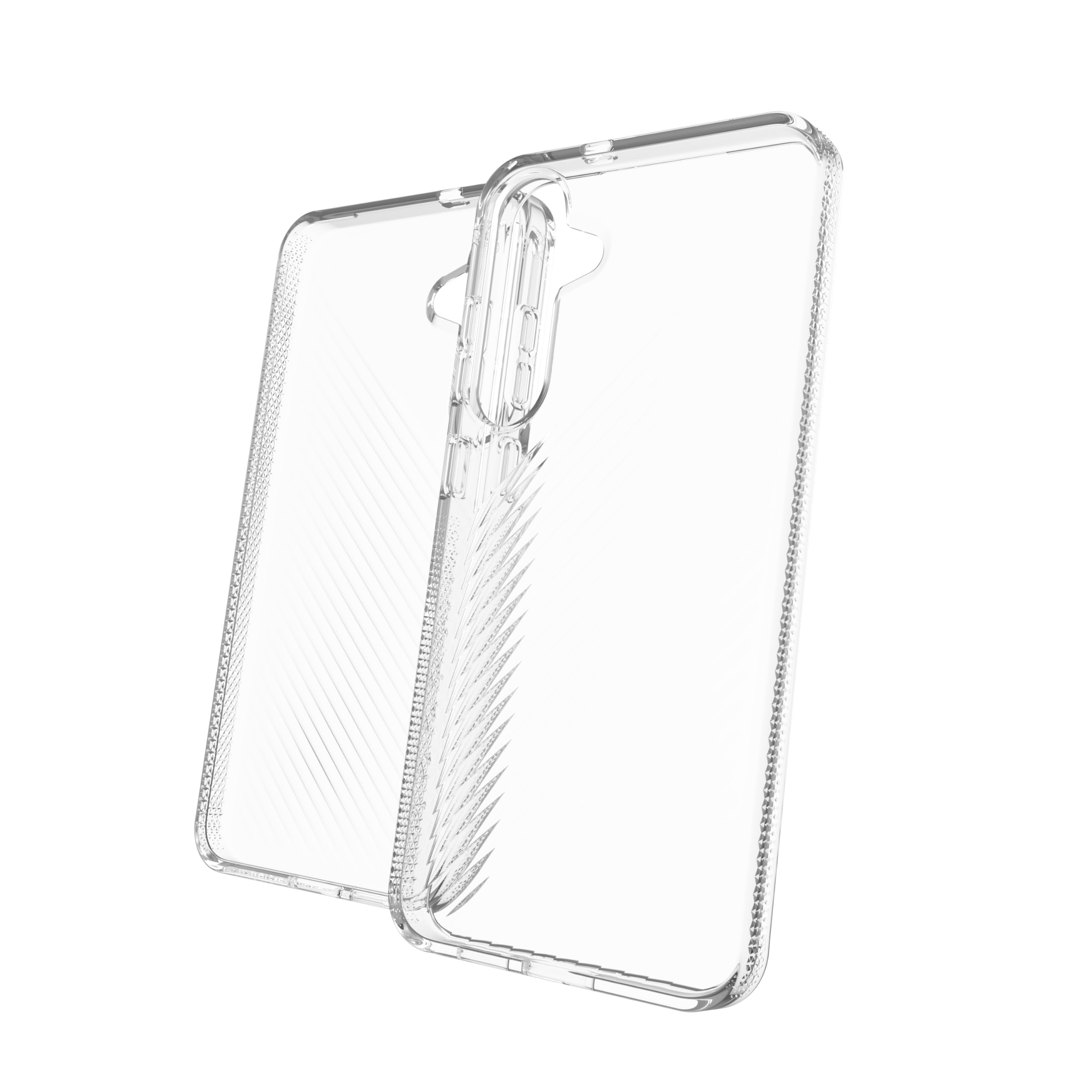 ZAGG Luxe Graphene-Reinforced Case for Samsung Galaxy S25 Plus [6.7-Inch], Wireless Charger Compatible, Slim & Lightweight Design, Anti-Yellowing, Shockproof Phone Back Cover (Transparent)