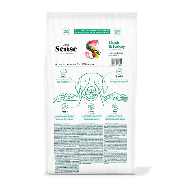 Foto 2 de 7 de Dibaq Sense Grain Free Pato y Pavo Light o Senior, 12 kg
