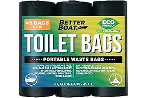 45 Composting Toilet Bags for 5 Gallon Bucket Toilets
