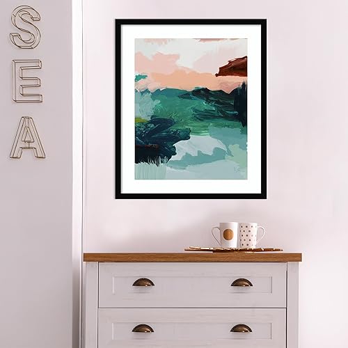 Miniatura 34 de Amanti Art Framed Wall Art Print 25x21 Utopia Art Print by Urban Road, Abstract Wall Art, Modern Contemporary Decor, Medium Poster Painting Artwork