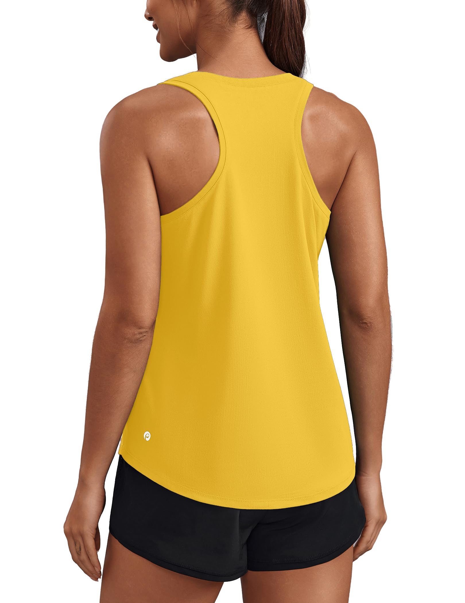 PINSPARK Soft Racerback Tank Tops for Women UPF 50+ Quick Dry Workout Tops