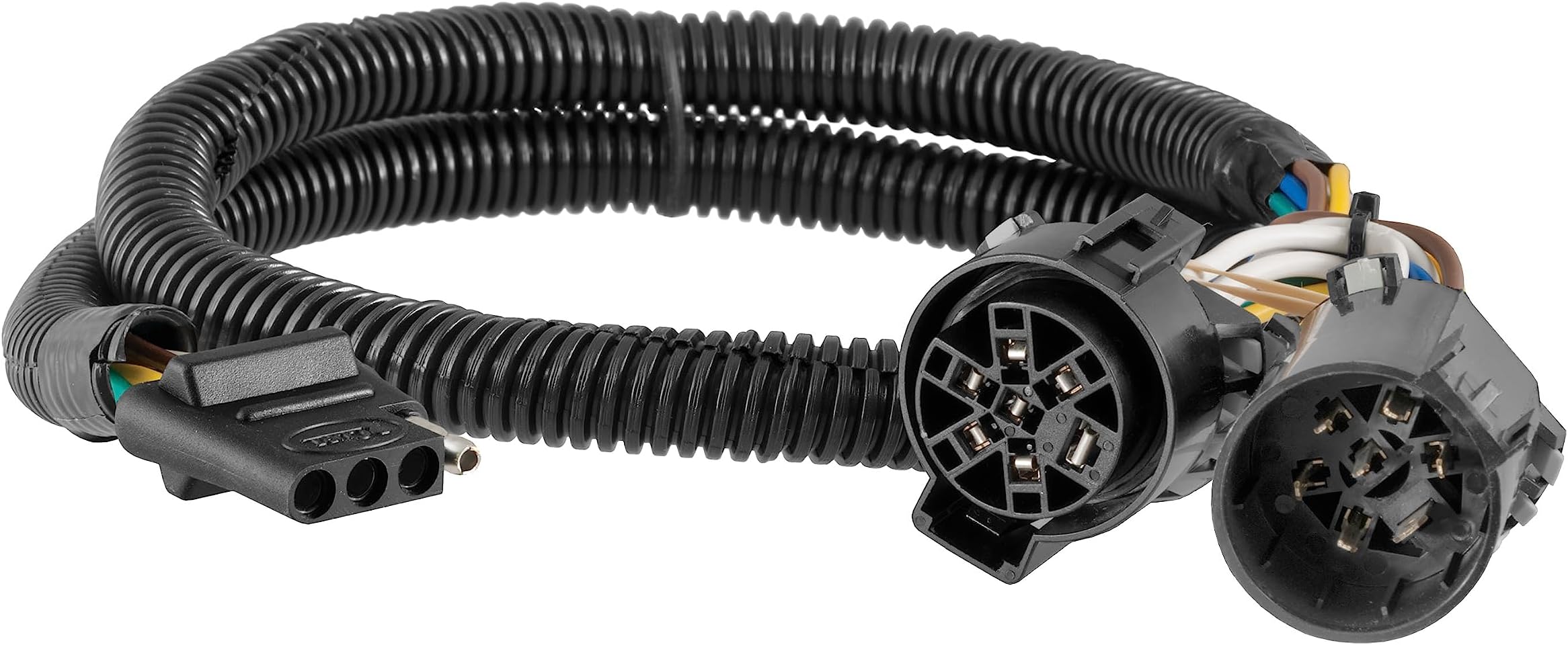55384 Replacement Vehicle-Side Custom Uscar 4-Pin Trailer Wiring Harness, Black