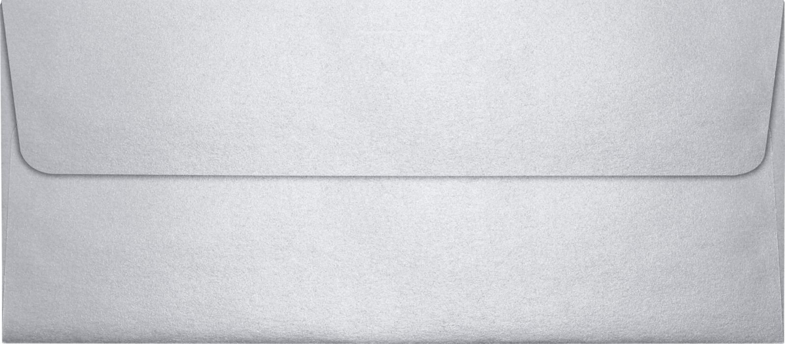 LUXPaper #10 Business Envelopes | Peel & Press | 4 1/8" x 9 1/2" | Silver Metallic | 80lb. Text | 50 Qty