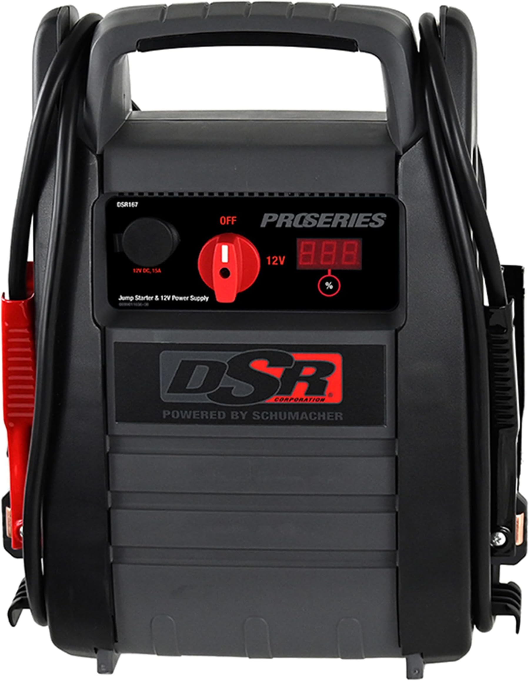 DSR ProSeries Car Battery Jump Starter & Portable Power Station - 2250 Peak Amp 12V Car Starter & Jump Box- Digital Display, Heavy-Duty Booster Cables - DSR167