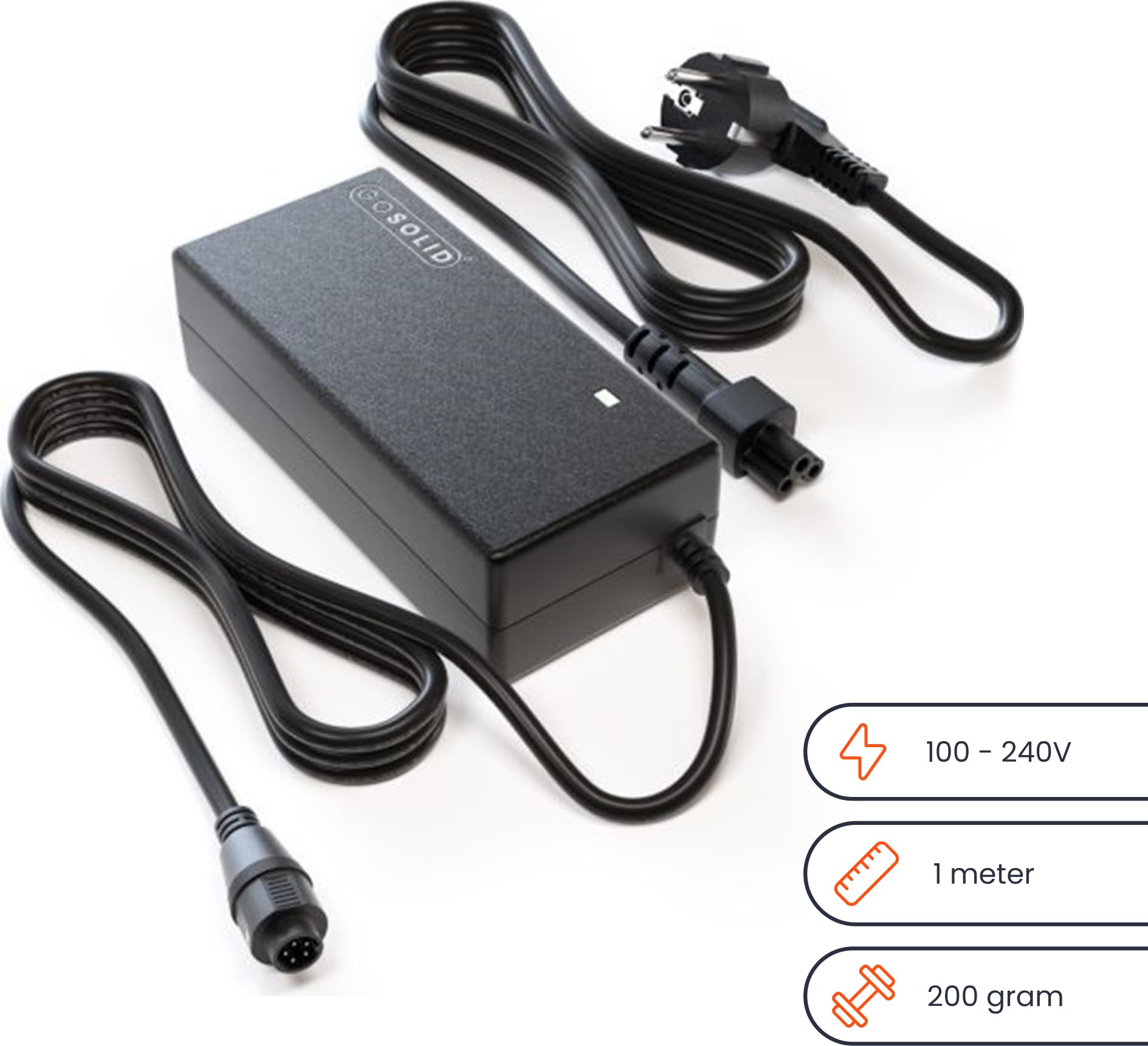 GO SOLID! Charger Compatible with Sparta/Batavus E-Bike 42V 2A 5-Pin (2014-2015) Sports & Outdoors