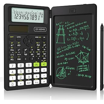 NEWYES Scientific Calculator, Electronic Memo Pad with Calculator, Statistical Calculation, Math Nature Display, 2 in 1, 2 Di