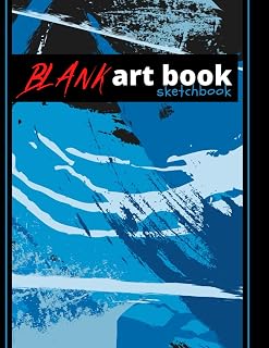 Blank Art Book Sketchbook: Excellent 100 All Blank Framed White Pages. Perfect For Drawing, Sketching, Doodling, Painting, Tattoo, And Fashion Design.