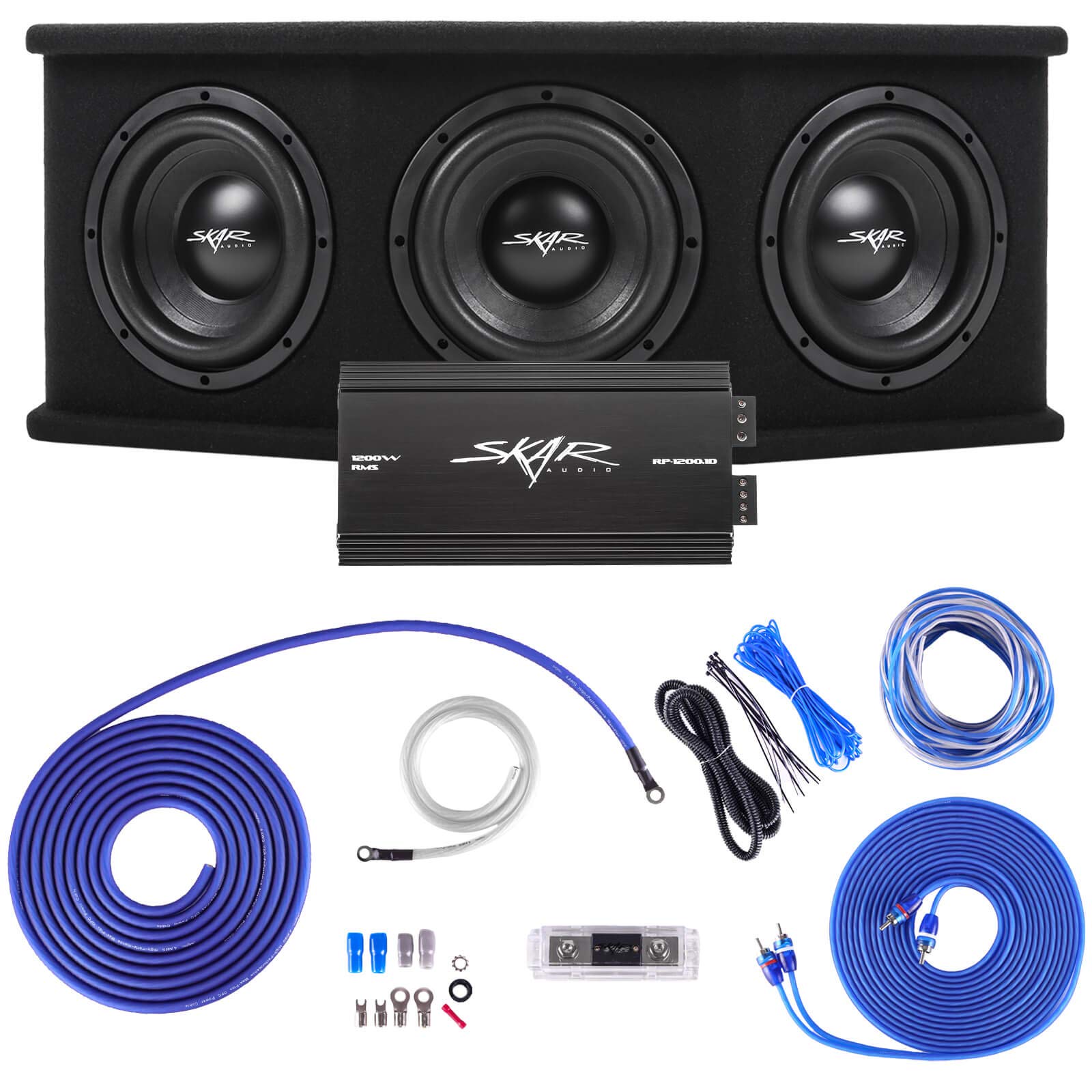 Buy Skar Audio Triple 8" Complete 2,100 Watt SDR Series Subwoofer Bass