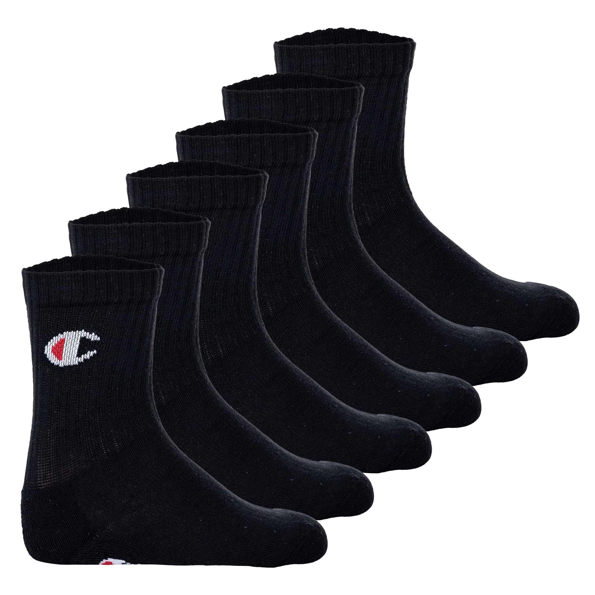 Champion BASICS NOS Accessories Junior 6-Pack Socks, Crew, Navy Blue