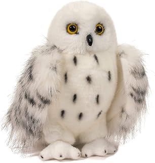 Douglas Wizard Snowy Owl Plush Stuffed Animal - Realistic Soft White Owl Toy for Kids & Imaginative Play