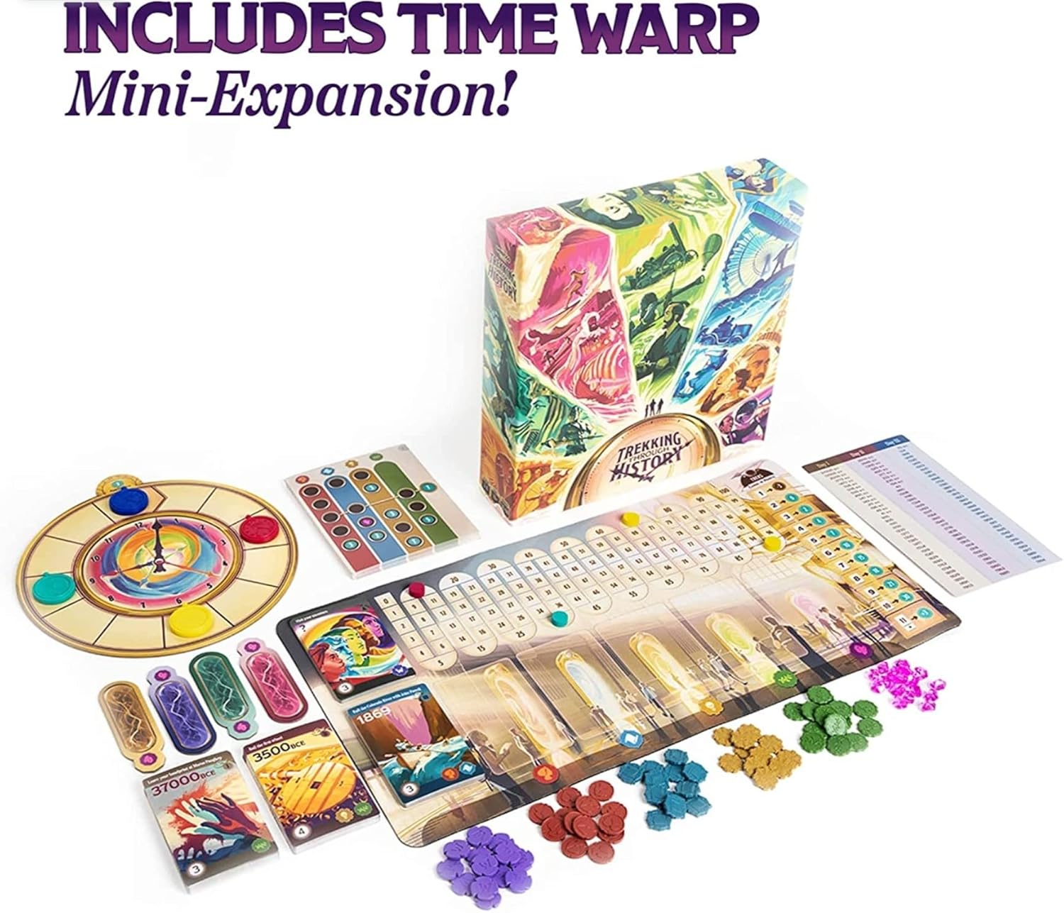 Trekking Through History: The Family Board Game | Adventure Through Time and Witness Incredible Events During Family Game Night | Ages 10 and Up Trekking Through History: The Family Board Game | Adventure Through Time and Witness Incredible Events During Family Game Night | Ages 10 and Up