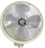 Vista 7 de HydroMist F10-14-006 - Ventilador oscilante de pared (24 pulgadas), 18", Negro